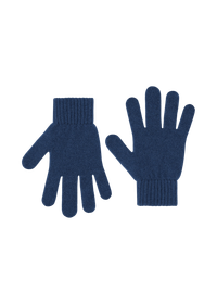 Gants en laine mérinos recyclée | bleu "merino wool gloves - marine blue"