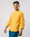 Flannel shirt mustard - Brava Fabrics