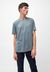 T-shirt bleu en coton bio - jaames