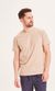 T-shirt beige en coton bio - alder safari melange