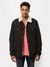 Veste sherpa noire en coton bio - lenny