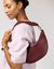 Sac en cuir certifié | bordeaux "leo - dark cherry soft grain" - O My Bag