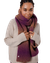 Écharpe en laine recyclée | multicolore "retro scarf grape"