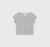 T-shirt court col v | gris "core sport henley v tee grey melange"