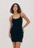 Robe moulante noire en tencel | noire "soft knit slip dress - black"