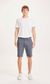Short bleu nuit à motifs en coton bio - chuck
