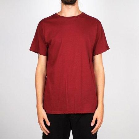 T-shirt bordeaux en coton bio - stockholm