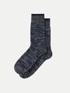 Chaussettes hautes noir chiné - rasmusson black - Nudie Jeans