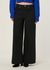 Pantalon large en coton bio | noir "black hedda pants" - Thinking Mu