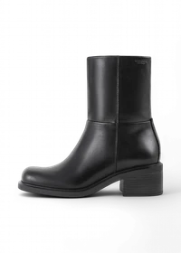 Bottines en cuir certifié | noir "daniella - black"