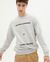 Sweat imprimé en coton bio - nothing changes sweatshirt grey melange