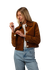 Veste en velours de coton bio | camel "daisy"