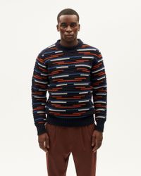 Pull en laine certifiée | multicolore "stripe multicolor guiu knitted sweater - multicolor"