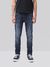 Jean slim délavé bleu foncé coton bio - lean dean dark deep worn