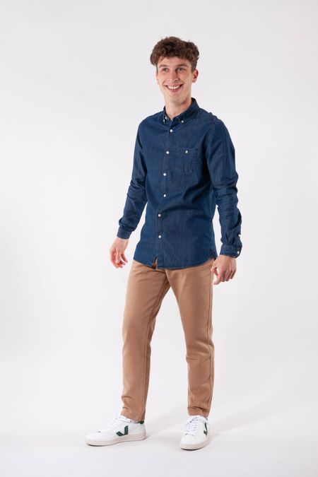 Chemise vintage en coton bio - larch