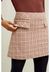 Mini jupe à carreaux en coton bio - rosa