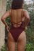 Maillot une pièce en polyamide recyclé | marron "louise - brown" - Nénés Paris