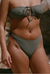 Bas de maillot culotte en matière recyclée | vert " rita - kaki" - Nénés Paris - 4