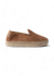 Espadrilles camel en cuir certifié - sabina velours mandorla