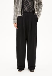 Pantalon ample en modal et coton bio | noir "liraa lou wideleg - black"