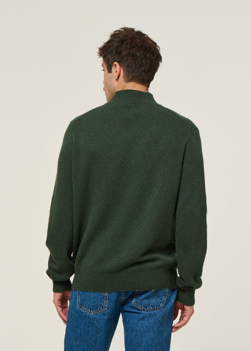 Pull en cachemire recyclé | vert "clemente - verde muschio" - Rifò