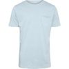 T-shirt bleu ciel chiné à poche en coton bio - alder - Knowledge Cotton Apparel