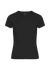 T-shirt côtelé en coton bio | noir "organic rib ss t-shirt - deep black"