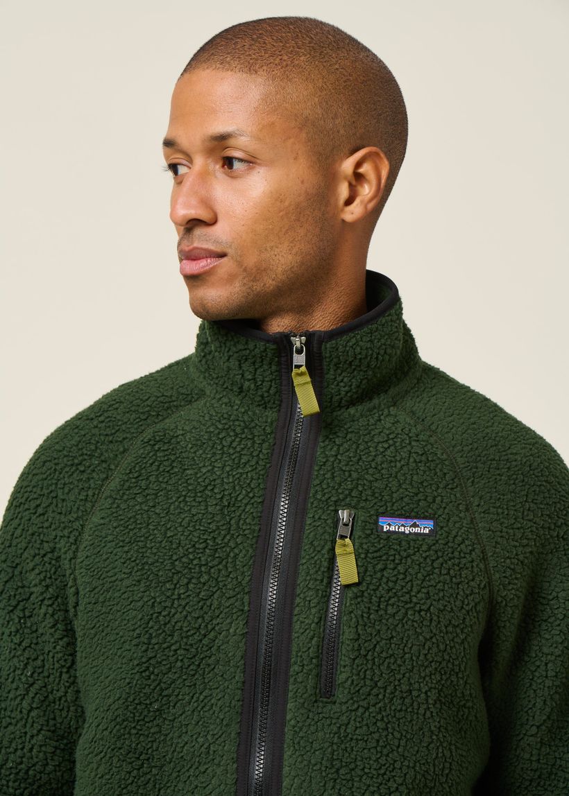 Veste polaire en matière recyclée | vert "retro pile jkt - olgg" - Patagonia