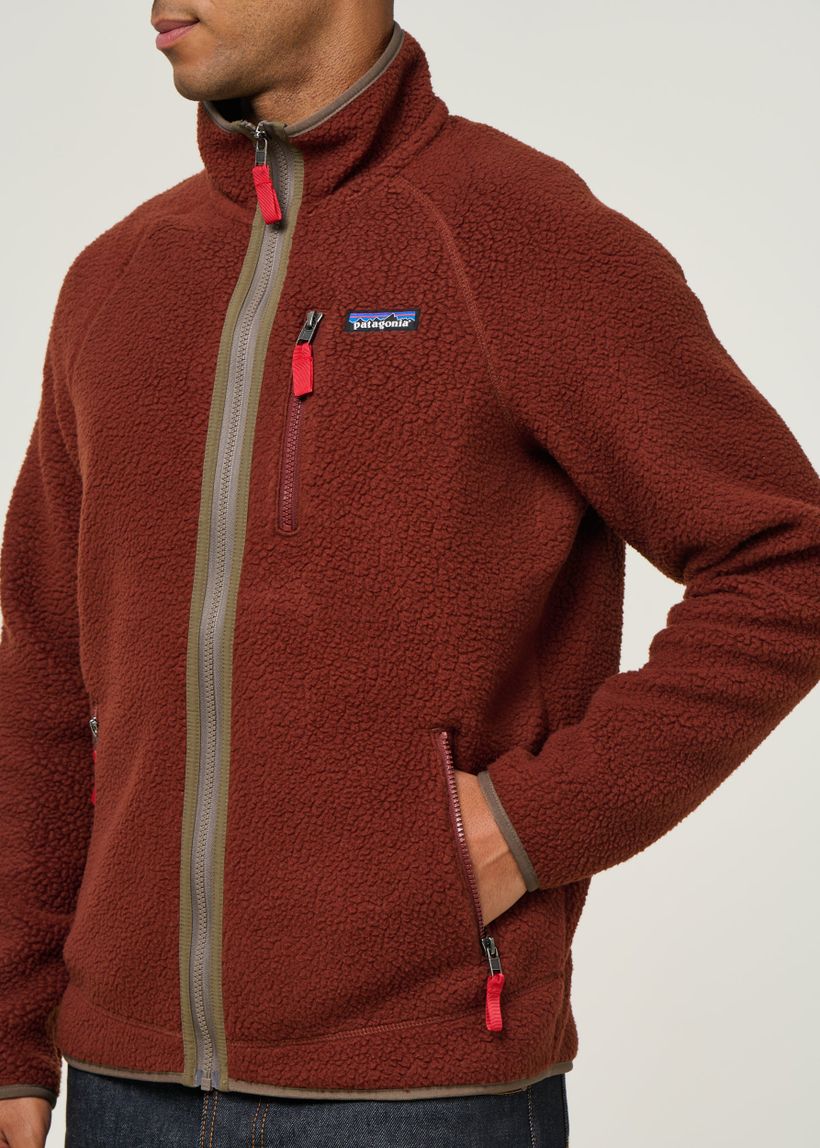 Veste polaire zippée en matière recyclée | marron "m's retro pile jkt - dvl" - Patagonia