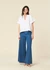 Pantalon ample en coton bio | bleu "kelaani - airflow"