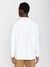 T-shirt boutonné en coton bio | blanc "bo long sleeve henley bright white" - Knowledge Cotton Apparel