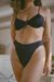 Bas maillot tanga noir en recyclé - cocoa