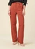Pantalon fluide en coton bio et lin | terracotta "elin chino - terra"