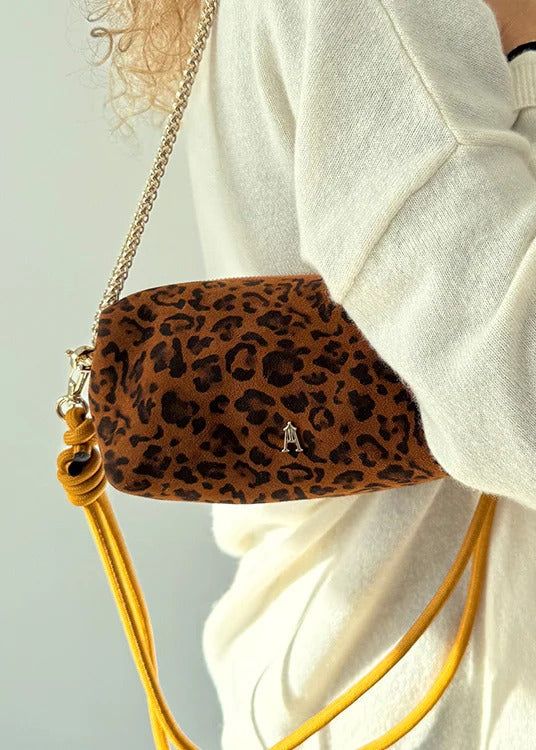 Sac à main cuir tannage végétal | marron "nuage - leo tan"' - Craie Studio