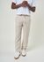 Pantalon en lin bio | beige "loose linen pant light feather gray" - Knowledge Cotton Apparel