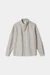 Chemise col officier en coton bio | rayée beige "nathan eco brushed str peanut"