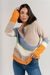 Pull ample maille multicolore en coton et laine bio - miyaa multicolor light caramel melange