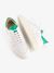 Baskets en cuir certifié | blanc et vert "b0 essentielles essentielles emerald" - Belledonne Paris