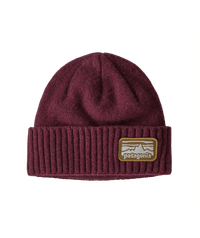 Bonnet bordeaux en laine nylon recyclé - brodeo beanie