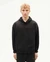 Sweat oversize en coton bio et matière recyclée | noir "black andrea hoodie"