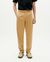 Pantalon fuselé en twill de coton bio | beige "wotan camel" - Thinking Mu