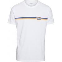 T-shirt imprimé blanc en coton bio - alder