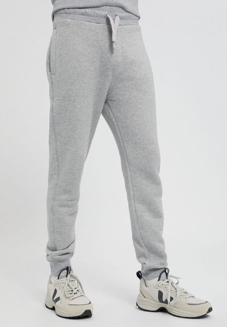 Jogging gris en coton et tencel - aarion