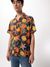 Chemise à manches courtes imprimée en coton bio - arvid lilies