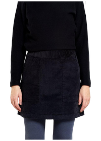 Jupe patineuse velours en coton bio | noir "skirt majorna corduroy black"