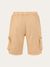Short cargo beige en coton bio - sweat shorts safari - Knowledge Cotton Apparel