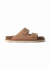 Sandales en cuir suède certifié | beige "hawaii velour almond" - Genuins