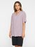 Chemiser lilas en lin bio - baseball linen shirt nirvana