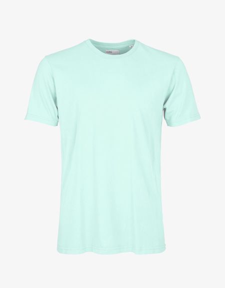 T-shirt vert d'eau en coton bio - light aqua
