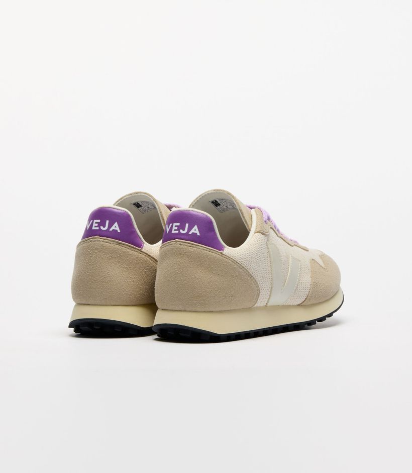 Baskets | beige et lilas "sdu rec - jute pierre cosmos" - Veja
